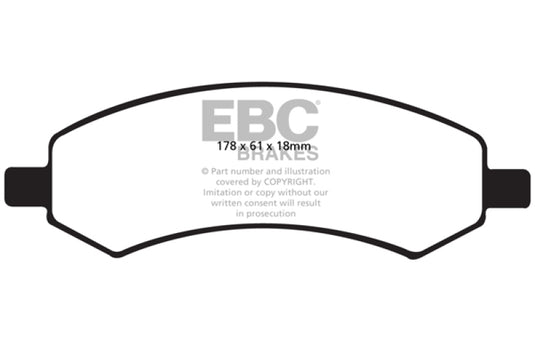 Ebc DP41738R EBC Yellowstuff Brake Pad Sets