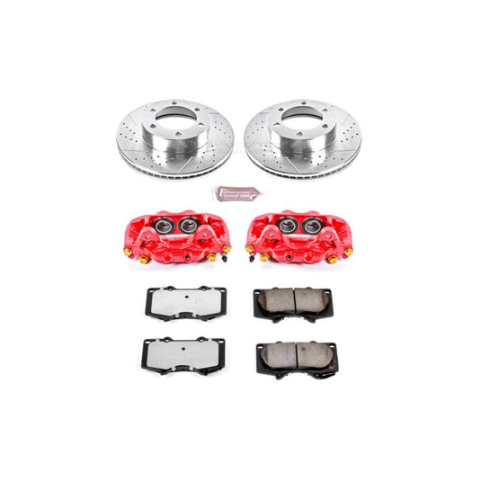Powerstop KC2324-36 PSB Red Calipers