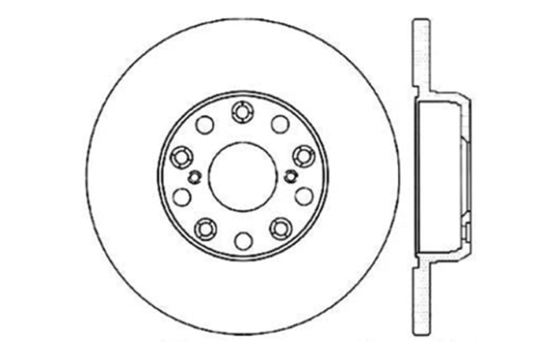 Load image into Gallery viewer, Stoptech 127.44090L ST Slot &amp; Drill Brake Rotors
