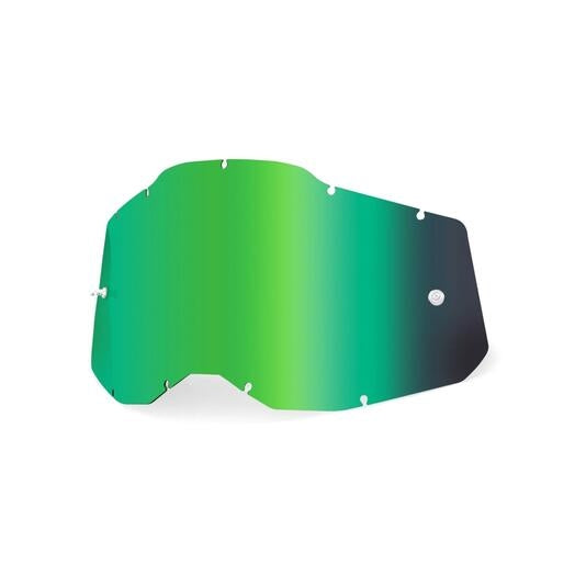 100% Replacement Sheet Lens for AC2/ST2 Junior Goggles - Mirror Green Lens