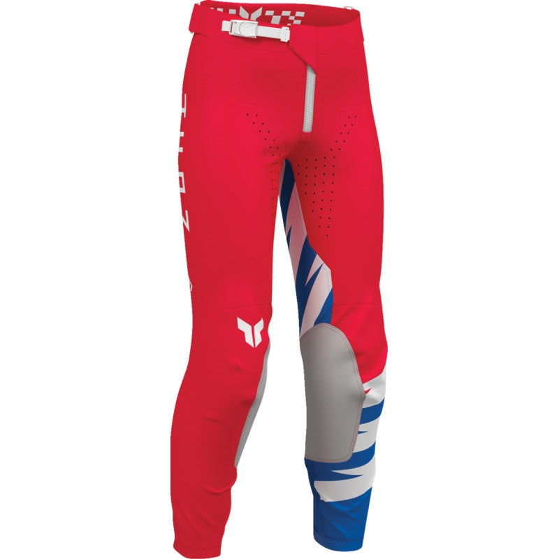Load image into Gallery viewer, Thor Launchmode Shockie Youth Pants (20, Red/Blue)
