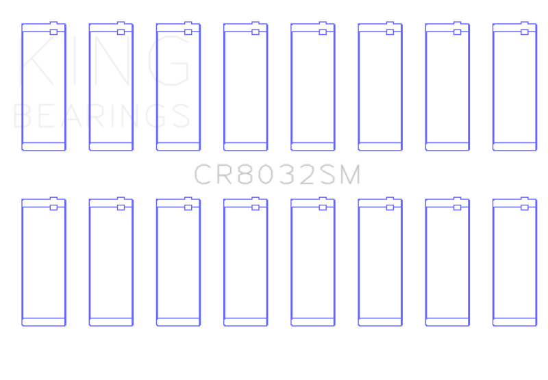 Load image into Gallery viewer, King Engine Bearings CR8032SM KING Connecting Rod Bearings
