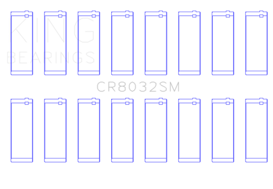 King Engine Bearings CR8032SM KING Connecting Rod Bearings