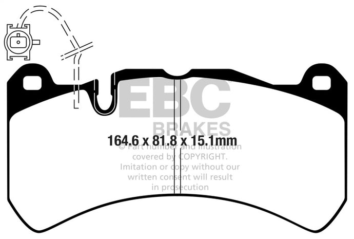 Ebc DP42355R EBC Yellowstuff Brake Pad Sets