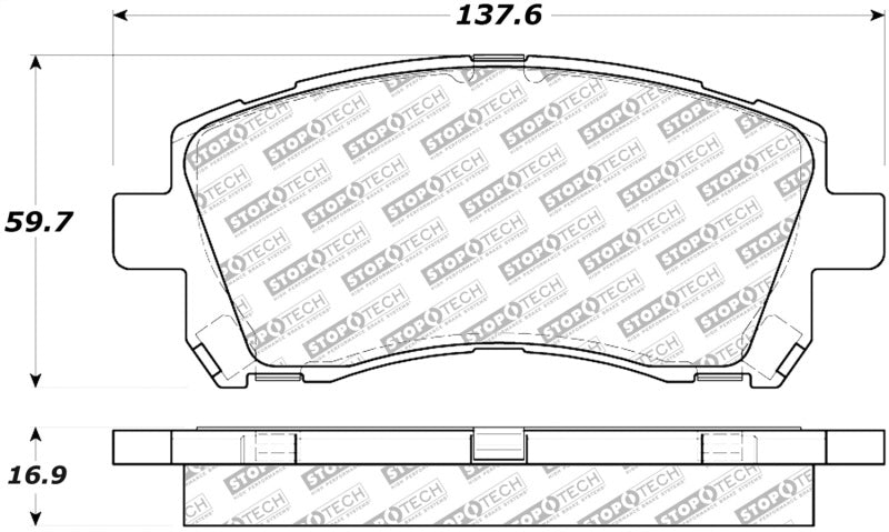 Load image into Gallery viewer, Stoptech 305.07210 ST Street Brake Pads
