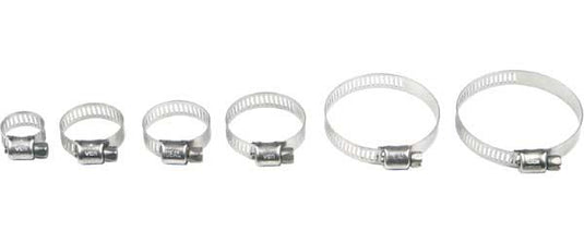 Helix Racing Products 111-6228 Stainless Steel Hose Clamps - 32mm-58mm