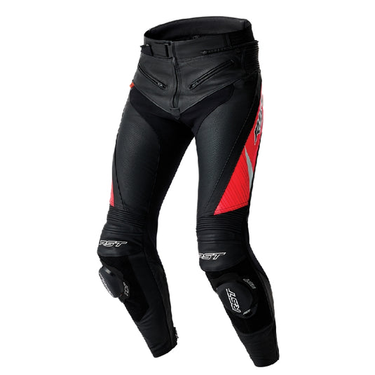 Rst Tractech EVO 5 D30 Leather Pants (X-Large, Black/Flo Red)