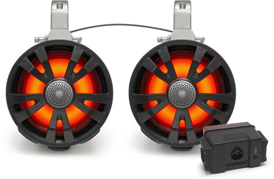Ecoxgear SEI-ETBAT7701 2-Pack Tower Speakers 3 - 8in. - Black
