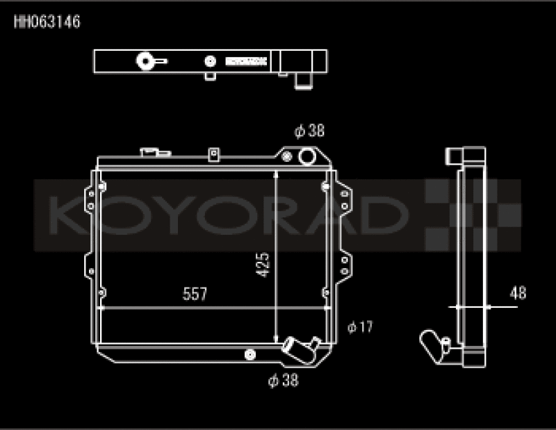 Load image into Gallery viewer, Koyo HH063146 KOY Racing Radiators
