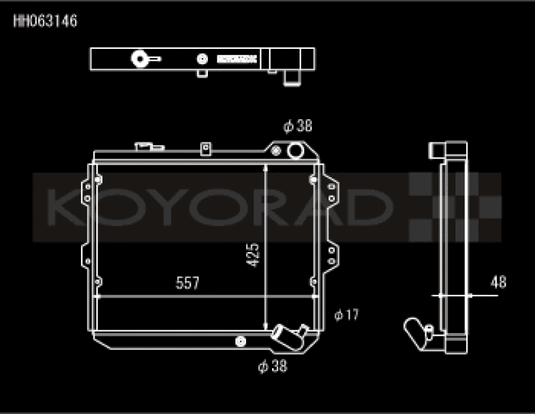 Koyo HH063146 KOY Racing Radiators