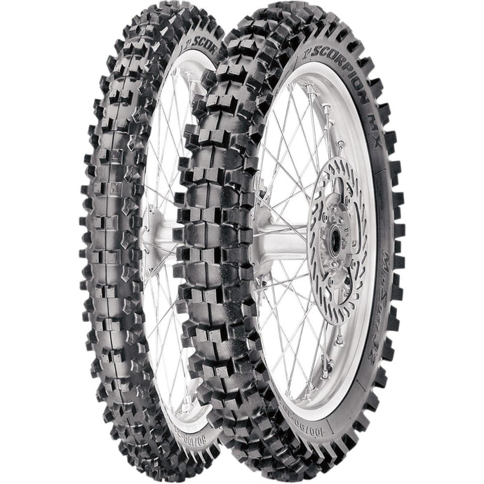 Pirelli 2588400 Scorpion MX32 Mid-Soft Rear Tire - 100/90-19