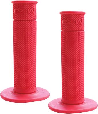 Mika Metals GRIPS-RED Motorcycle Grips - Red