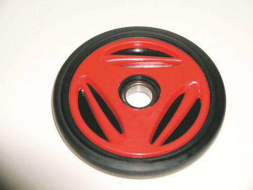 Ppd Group R0165G-2-105A Idler Wheel - 6.5in. x 25mm - Red