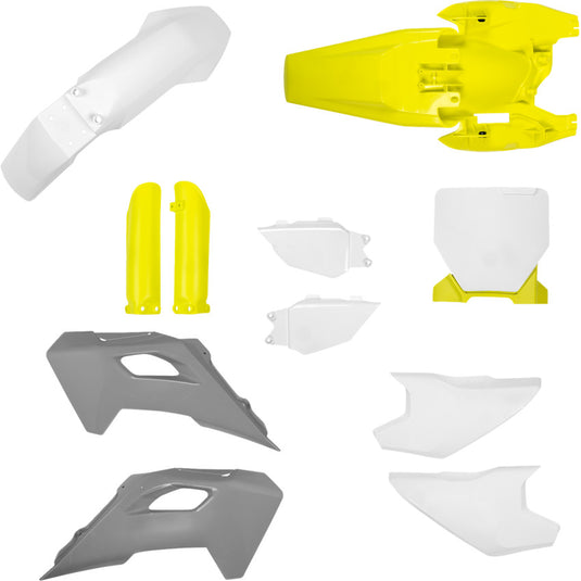 Acerbis 2987358211 Full Plastic Kit - 25 OEM Gray/Yellow/White