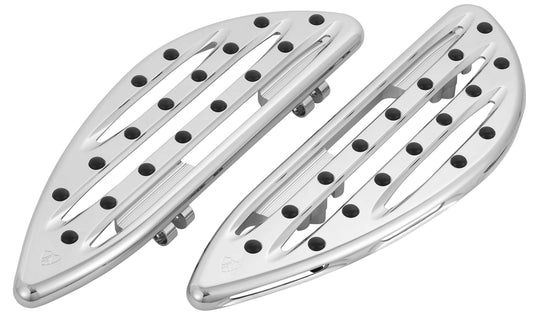 Arlen Ness I-1360/P-3010 Driver Floorboard - Deep Cut - Chrome