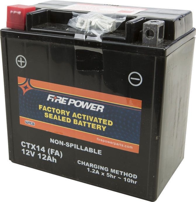 Fire Power CTX14H (FA) Factory Activated Maintenance Free Sealed Battery