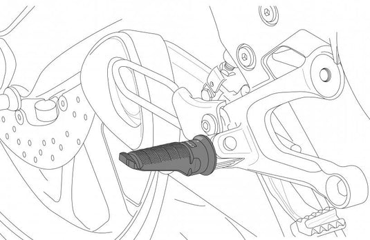 Puig 7874N Hi-Tech Footpeg Mounts - Rider
