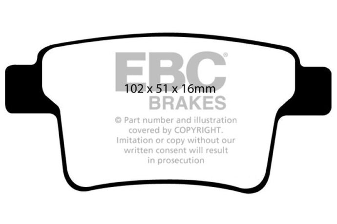 Ebc DP41731R EBC Yellowstuff Brake Pad Sets