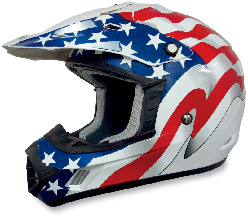 AFX FX-17 Freedom Helmet White Flag White