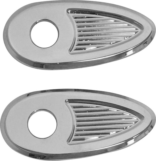 Kodlin K68485 Fender Strut Turn Signal Adapters - Chrome