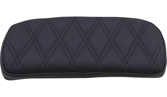 Drag Specialties 0822-0432 Chopped Tour-Pak Backrest Pads - Double Diamond - Black Stitch