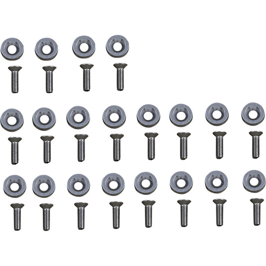 Moose Racing 100-1014-PU Fender Washer Kit - Silver