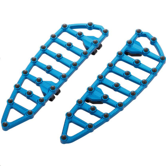 Arlen Ness 06-892 MX Driver Floorboards - Blue Anodized