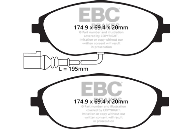 Load image into Gallery viewer, Ebc DP82127RPX EBC RP-X Brake Pad Sets
