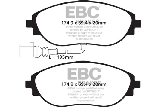 Ebc DP82127RPX EBC RP-X Brake Pad Sets