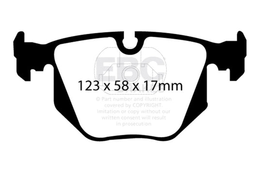 Ebc DP41118R EBC Yellowstuff Brake Pad Sets