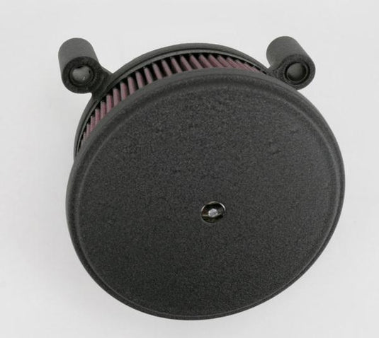 Arlen Ness 18-821 Stage 2 Big Sucker Air Kit - Wrinkle Black Backing Plate - Standard Filter