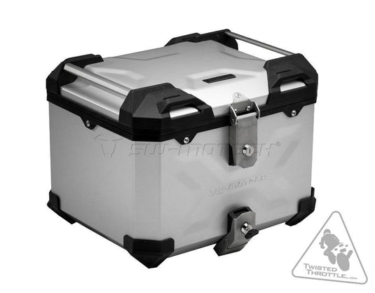 Sw-Motech ALK.00.733.15000/S Trax Adventure 38-Liter ALU-BOX Top Case - Silver