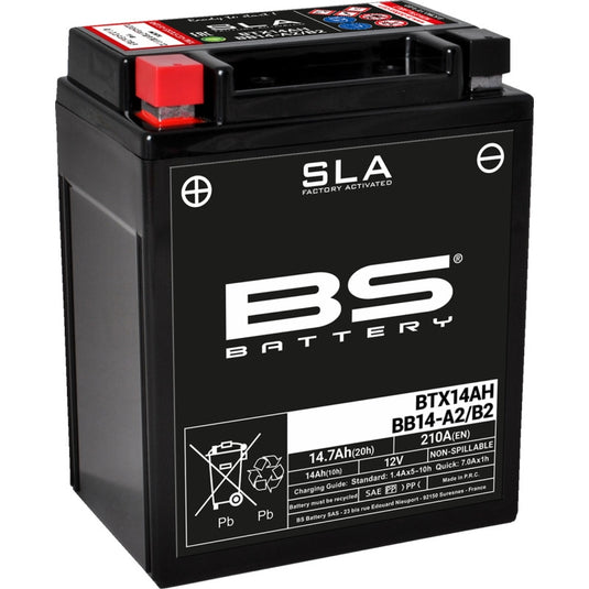 Bs Battery 300758 SLA Factory-Activated AGM Maintenance-Free Battery