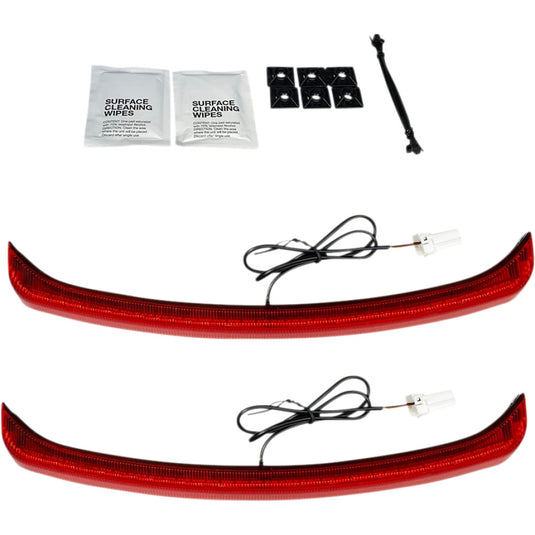 Custom Dynamics CD-TGFENDER-R Low-Profile Fender Lights for Triglide - Red Lens