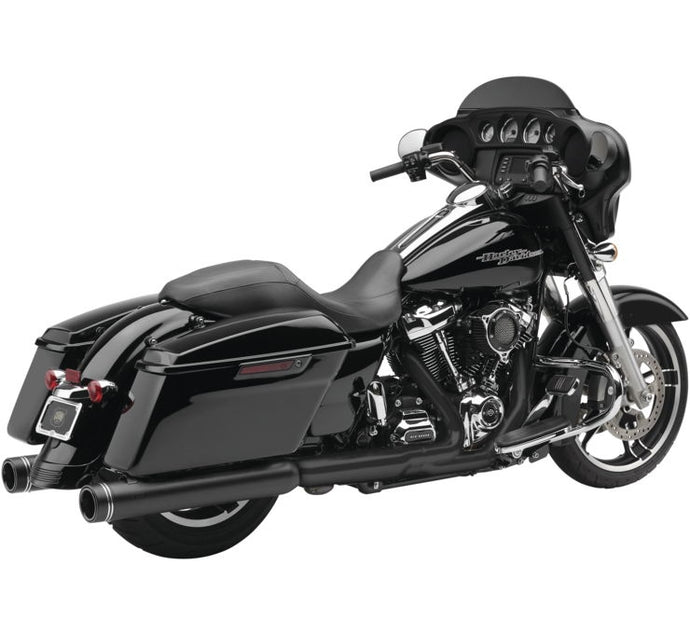 Cobra 6277RB Gen 2 Neighbor Haters Slip-On Mufflers with Dual Cut - Black with/Black Tip