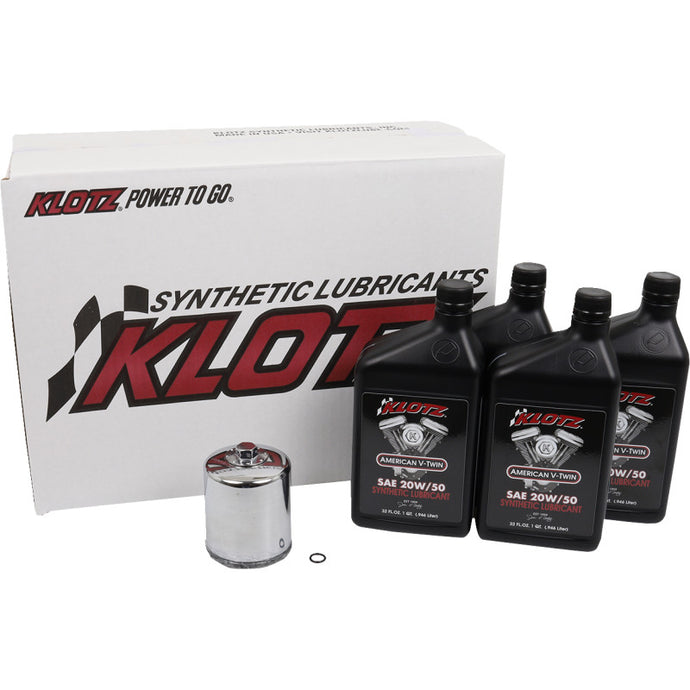 Klotz Oil KH-105 Basic Oil Change Kit - 20W/50 - 4qt.