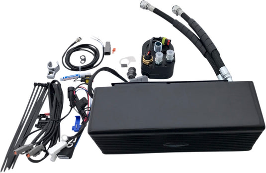 Ultracool DY-1FSS Oil Cooler Kit - Flat Black - Covered