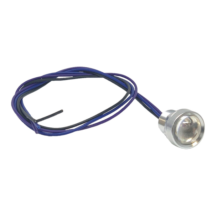 Letric Lighting Co. LLC-RFPS-R Royal Flush 9/16in. OD. G2 LED - Polished with Red LED (2 Wire)