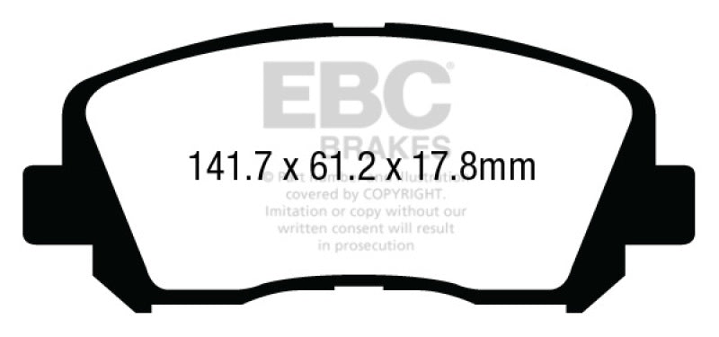 Load image into Gallery viewer, Ebc DP43007R EBC Yellowstuff Brake Pad Sets
