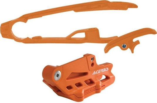 Acerbis 2630765226 Chain Guide and Slide Kit - Orange