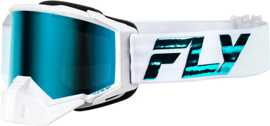 White/Teal / Sky Blue Polarized Smoke Lens