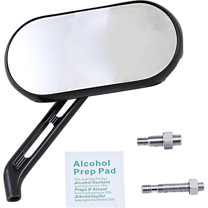 Arlen Ness 510-002 Caged Series Sidekick Mirror - Right - Black