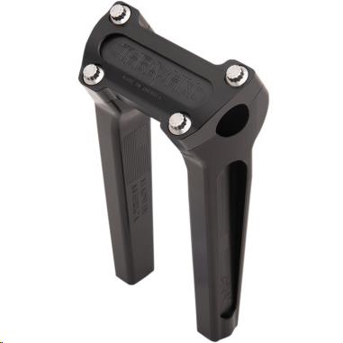 Thrashin Supply Company TSC-8000-1 Straight Handlebar Riser Kit without Gauge Cutout - 8in. - Anodized Black