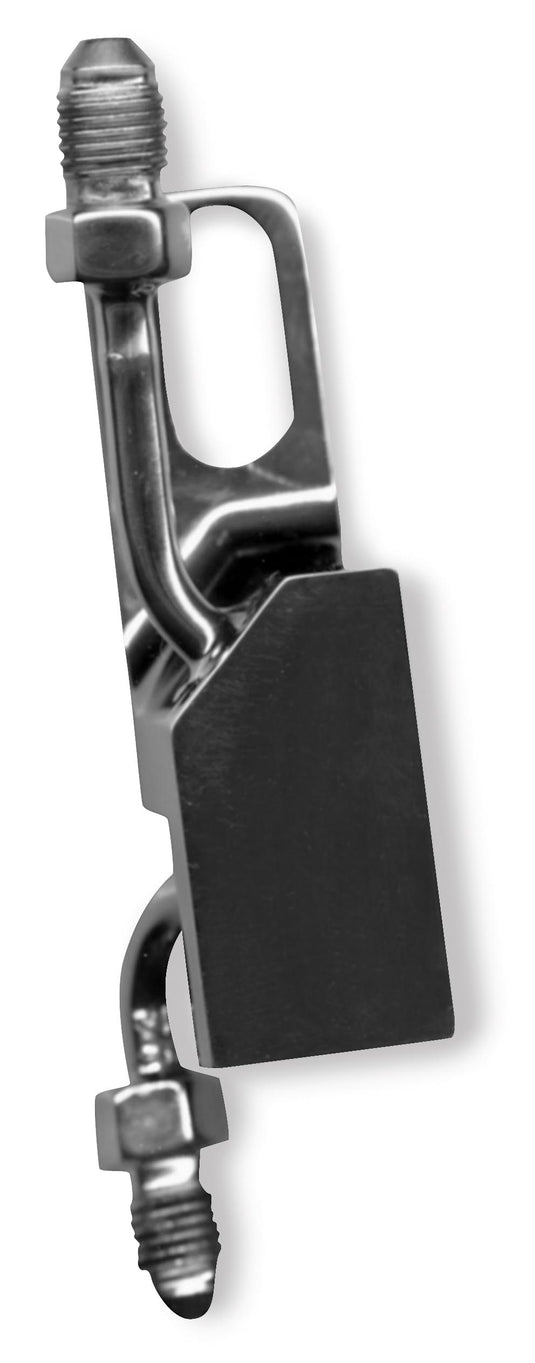 Goodridge GD-MANIFOLD-07 Universal Rear Brake Tee with Brake Light Switch Mount - 1/8in. NPT Threads - Chrome