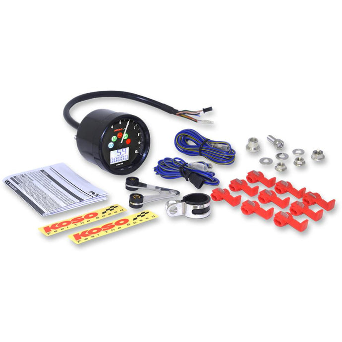 Koso North America BA058100-HD TNT-02 Multi-Function Speedometer/Tachometer