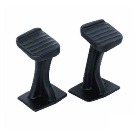 Wes Industries 115-0002 Passenger Foot Pedals - Black