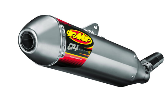 Fmf Racing 044426 Q4 Spark Arrestor Slip-On - Hexagonal Muffler - Stainless Midpipe