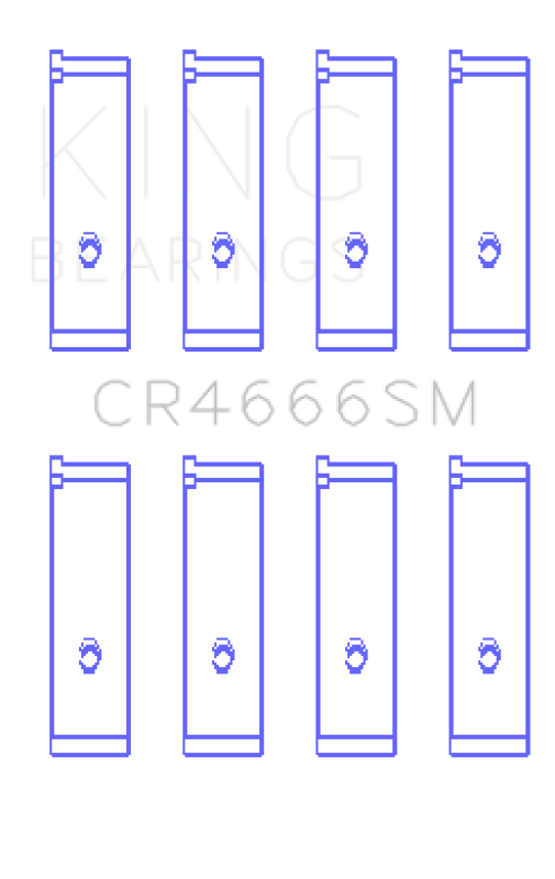 Load image into Gallery viewer, King Engine Bearings CR4666SM1.0 KING Connecting Rod Bearings
