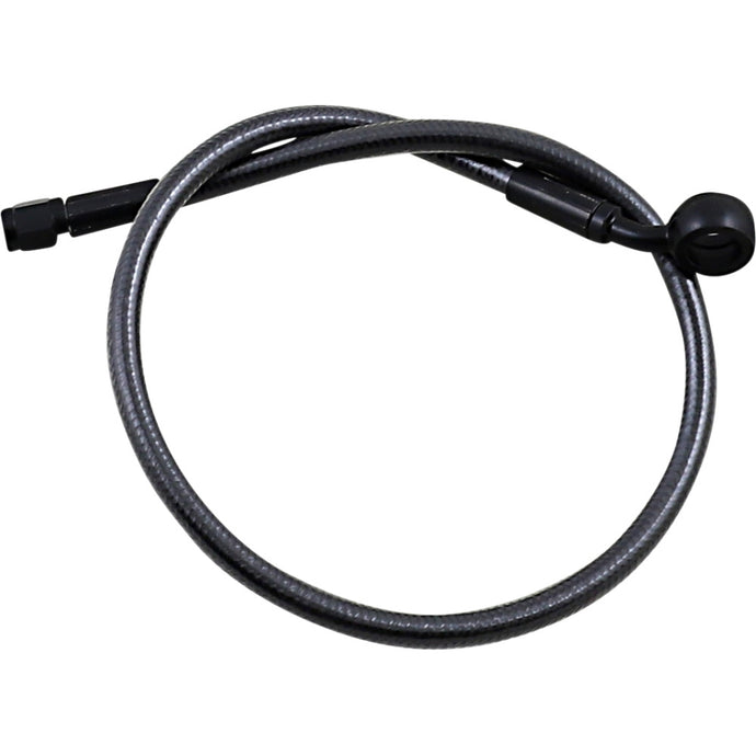 Magnum AS478124 Black Pearl Designer Series ABS Front Upper Brake Line Kit - 12mm. 35deg. Banjo - 24in.