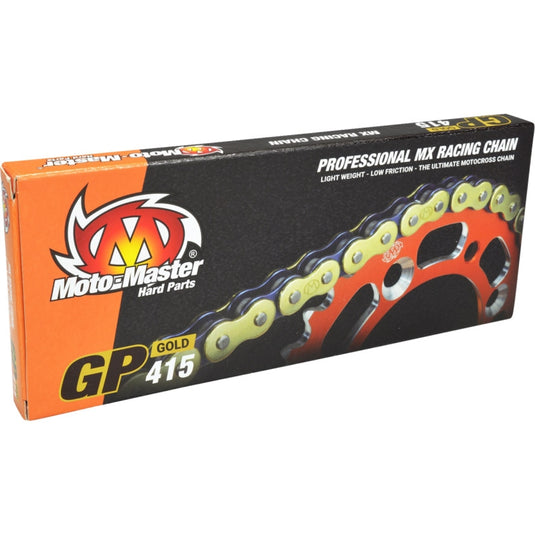 Moto-Master 641502 415 GP MX Racing Drive Chain - 134 Links - Gold